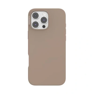 Abbildung von PopSockets iPhone 16 Pro Max Hülle kompatibel mit MagSafe, Handyhülle für Max, kabellos aufladbar, nur Latte