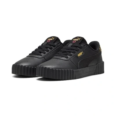 Abbildung von PUMA Damen Carina 3.0 Animal Flair Sneaker, Schwarz Gold, 36 EU