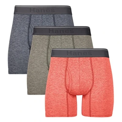 Abbildung von Hanes Men&#039;s Comfort Flex Fit Breathable Stretch Mesh Boxer Brief, 3 Pack, Size 2X, Assorted, XX Large