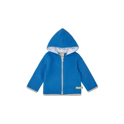 Abbildung von loud + proud MIT Kapuze Fleecejacke für Kinder, Größe: 86/92, Azur