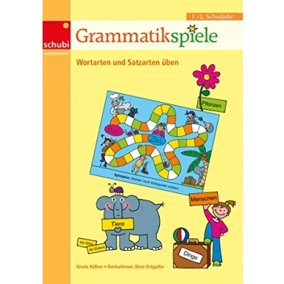 Abbildung von Grammatikspiele: 1. / 2. Schuljahr Wortarten und Satzarten üben (Lernspiele für den Deutschunterricht: Rechtschreiben, Grammatik Leseförderung)