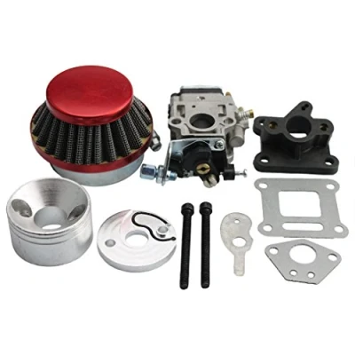 Abbildung von GOOFIT 15mm Racing Vergaser Satz Luftfilter Stack 49cc MiniErsatz für UTV ATV Go Kart Scooter Dirtbike Pocketbike
