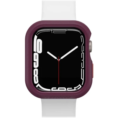 Abbildung von LifeProof Watch Bumper for Apple Series 8/7 45mm, stoßfeste, sturzsichere, schlanke Schutzhülle für Watch, schützt den Display und die Kanten, nachhaltig hergestellt, Lila