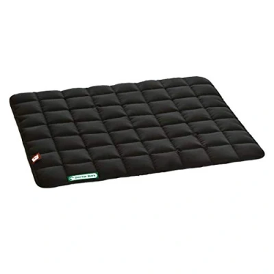 Abbildung von Doctor Bark Hundedecke weiche, hochwertige Hundematte für mittlere Hunde, robuste Indoor Outdoor Liegedecke, waschbar bis 95C (Gr. M, Schwarz)