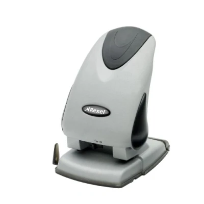 Abbildung von Rexel P265 Premium Locher, silber/schwarz, 65 Blätter, Schwarz, Silber, Metall, Kunststoff, 8 cm, 6 mm, China