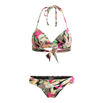 Abbildung von Roxy PT Classics Molded TRI Bikini, Damen, Größe: Small, Anthracite palm song s
