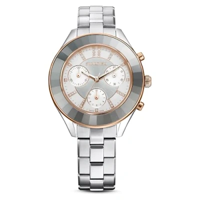Abbildung von Swarovski Octea LUX Sport Shiny Chronograph, Damen, Größe: One Size, Silver tone