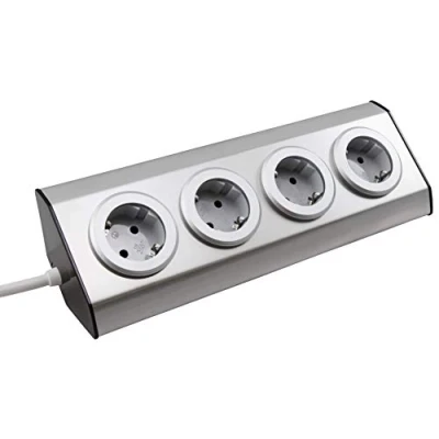 Abbildung von McPower MC POWER Premium Steckdosenblock Ecksteckdose Unterbausteckdose 230V/1 Mehrfachsteckdose