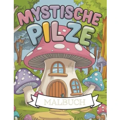 Abbildung von Mystische Pilze MALBUCH: Malbuch für Erwachsene und Teenager: Entspannende Pilz Malvorlagen, Perfekt Entspannung Kreativität, alle Altersgruppen