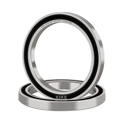 Abbildung von XiKe 2 Pack 6810 2RS Kugellager 50x65x7mm Chromstahl und Gummi Doppeldichtung, 6810RS Rillenkugellager mit Abdeckungen.