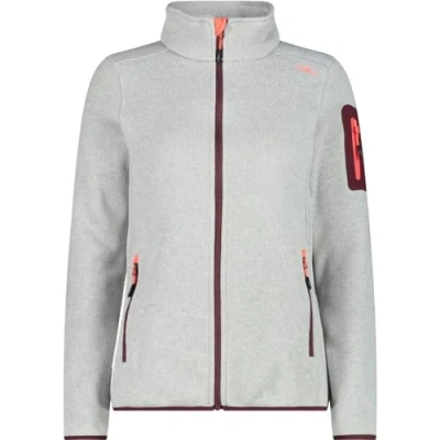 Abbildung von CMP Fleecejacke, Damen, Größe: 42, Gesso/burgundy