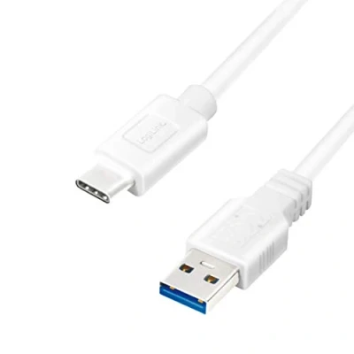 Abbildung von LogiLink CU0172 USB 3.2 Gen 1x1 Anschlusskabel, A zu C™, Weiß, 0.15m