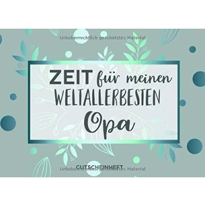 Abbildung von Gutscheinheft Weltbesten Opa: Personalisiertes Gutscheinbuch Opa 50 Gutscheinen zum einlösen: 25 vorgefertigt + selber Ausfüllen und ... Geburtstag, Weihnachten für die Großvater