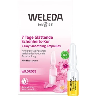 Abbildung von Weleda WILD ROSE 7DAY Smoothing Ampoules Gesichtsöl, Damen, Größe: 5.6 ml,