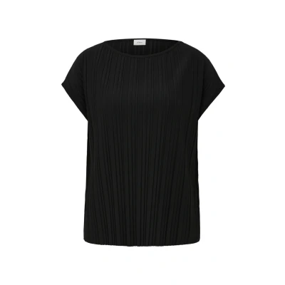Abbildung von s.Oliver Black Label Rundhalsausschnitt Tshirt basic, Damen, Größe: 36, Schwarz