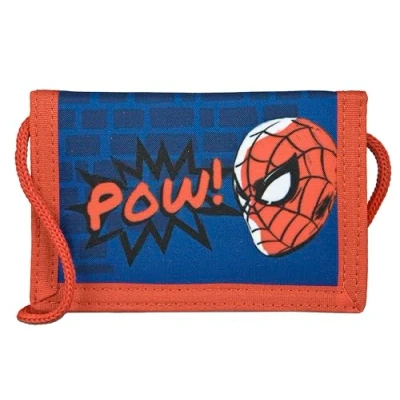 Abbildung von Undercover Spider Man Geldbeutel und Brustbeutel, mit Klettverschluss Reißverschluss, Portemonnaie Kordelband, Geldscheinfach Münzfach für Jungen Mädchen
