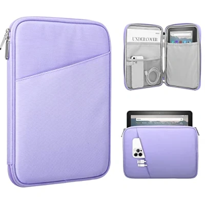 Abbildung von TiMOVO 8 9 Zoll Tablet Tasche für das Neue iPad Mini 7 (A17 Pro, 2024), 6 (8,3 Zoll, 2021), 5/4/3/2/1, Tragbare Schutztasche Mini, Lila