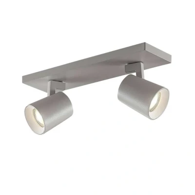 Abbildung von Arcchio Strahler Iavo, Modern, Aluminium, weiß, 2 flammig, GU10, Deckenlampe, Deckenleuchte