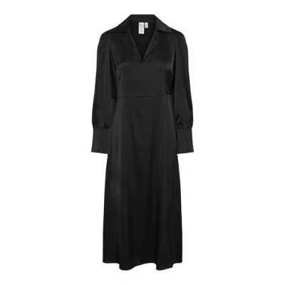 Abbildung von YAS Yaspella LONG Freizeitkleid, Damen, Größe: XS, Black