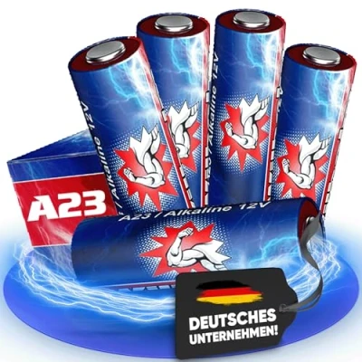 Abbildung von 5 x A23 12V Wilhelm Alkaline Batterien MN21 V23GA 23A L1028 12 Volt 55 mAh