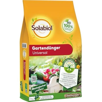 Abbildung von Solabiol Bio Gartendünger Universal mit Sofort und Langzeitwirkung für Obst, Gemüse Zierpflanzen 5 kg