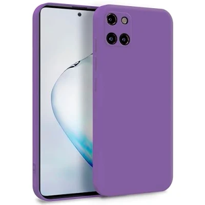 Abbildung von MyGadget Hülle für Samsung Galaxy Note 10 Lite Zweilagige Handyhülle mit Kameraschutz Cover Innenfutter &amp; Silikon außen Lila