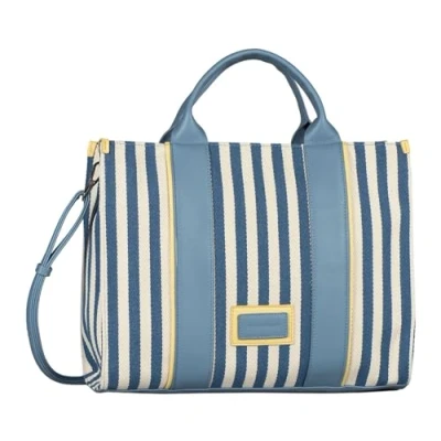 Abbildung von TOM Tailor Malie Shopper Shopping Bag, Damen, Größe: One Size, Stripes blue