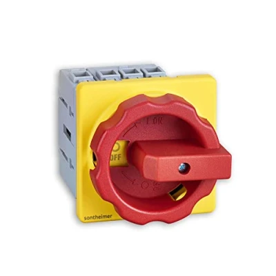 Abbildung von Sontheimer Hauptschalter 16 A 4 polig, 7,5 kW, Type: NLO16/3E/Z33, Not Aus / Rot Gelb