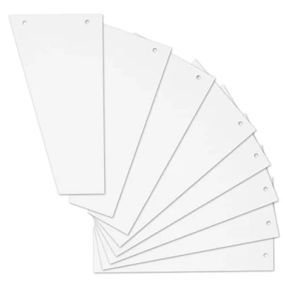 Abbildung von Herlitz 10838506 Trennstreifen Trapez 120x230 mm, Inh.100, weiß