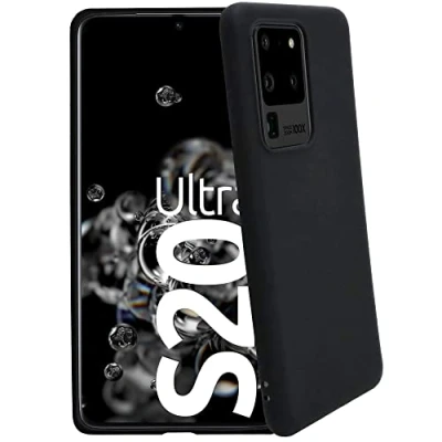 Abbildung von se® SOFTCASE Schutz Hülle für Samsung Galaxy S20 Plus schwarz matt Flexible Schutzhülle Passgenau Kratzfest Stoßfest Handyhülle case
