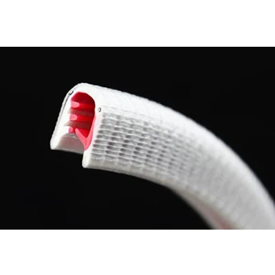 Abbildung von KS3 6W Kantenschutzprofil von SMI Kantenschutzprofi PVC Gummi Klemmprofil Stahleinlage Kantenschutz Weiß einfache Montage, selbstklemmend ohne Kleber Klemmber. 3 6 mm (1 m, Weiß)