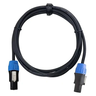 Abbildung von Pronomic pro line BOXSP2 2.5 Lautsprecherkabel 2x 2,5 mm² Professionelles Boxenkabel für DJ &amp; PA Länge: m Stecker: 2 Pol Speakon kompatibel Spannzangen Zugentlastung Schwarz