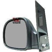 Abbildung von Außenspiegel Van Wezel 3080807 links schwarz rauh Komplettspiegel, asphärisch, für elektr.Spiegelverstellung, beheizbar MERCEDES BENZ: Vito Bus