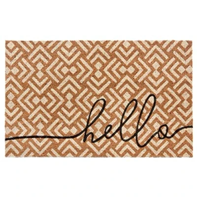 Abbildung von Fußmatte Mix Mats Kokos Hello Geometric, HANSE Home, rechteckig, Höhe: 15 mm, Kokos, Schmutzfangmatte, Outdoor, Rutschfest, Innen, Kokosmatte, Flur