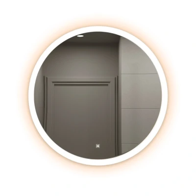 Abbildung von HOME DELUXE Badspiegel LED Spiegel Rund EMMI &amp; SILA (Beschlagfrei, Dimmbar Energiesparend), Wandspiegel, Badspiegel, Badezimmerspiegel, Kosmetikspiegel
