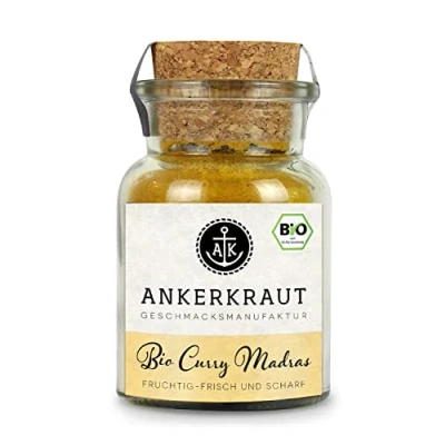 Abbildung von Ankerkraut BIO Curry Madras, 70g im Korkenglas, Pulver kaufen