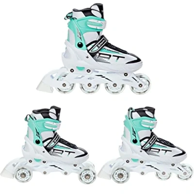 Abbildung von Verstellbare Rollschuhe 3in1 Profession Weiß/Mint
