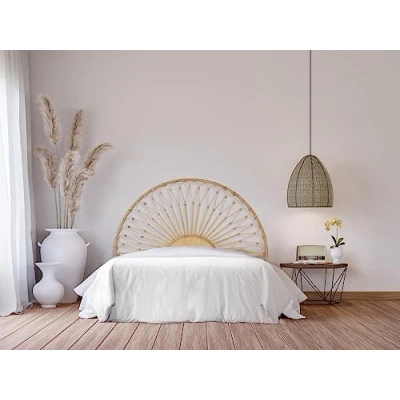 Abbildung von Vente unique Bettkopfteil Rattan 160 cm Naturfarben SOLIA