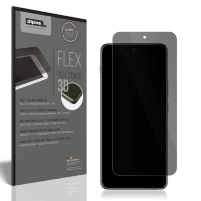 Abbildung von dipos FLEX Privacy Blickschutz Schutzfolie matt passend für Motorola ThinkPhone, 100% Displayabdeckung, Fingerprint Kompatibel, case friendly, Full Cover, Anti spy Sichtschutz Filter 2way