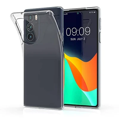 Abbildung von kwmobile Hülle kompatibel mit Motorola Edge 30 Pro/Edge Plus 2022 / X30 Silikon Handyhülle Transparent Handy Case in