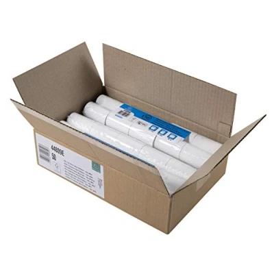 Abbildung von Exacompta 44809E 50er Pack Thermopapierrollen 1 lagig Breite: 57mm, Länge: 18m, Durchmesser Kern: 12mm 44g/m² Thermorolle für Kartenzahlung (EC Cash Geräte)