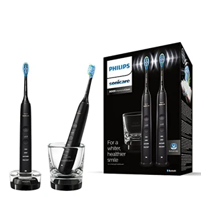 Abbildung von Philips Sonicare DiamondClean 9000 Sonic Elektrische Zahnbürste mit App (Modell HX9914/54), Schwarz /