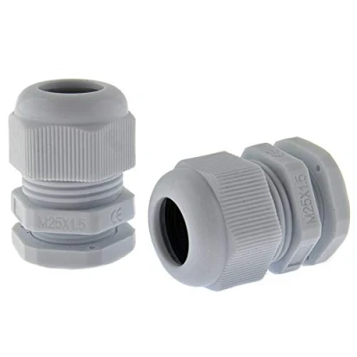 Abbildung von SeKi 10 x Kabelverschraubung M25 9 17mm, grau metrische Kabelverschraubung, (RAL7035)