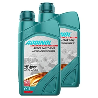 Abbildung von Addinol 2X Motoröl Motorenöl Motor Motoren Oil Engine Benzin Diesel 5W 40 Super Light 0540 1L 72097707
