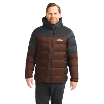 Abbildung von Jack Wolfskin Nebelhorn Daunenjacke, Herren, Größe: Small, Hot choc