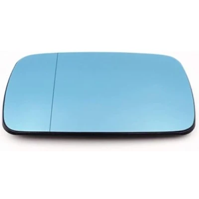 Abbildung von Spiegelglas Aussenspiegel blau heizbar beidseitig asphärisch für E46 NEU