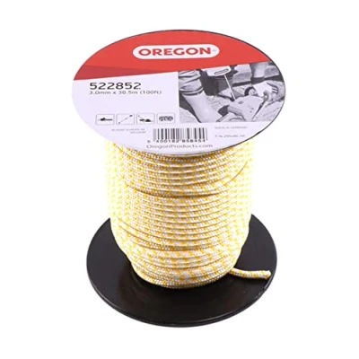 Abbildung von Oregon Starterseil, Durchmesser 3,0 mm x 30,5 m Rollenlänge, für Kettensägen, Freischneider &amp; Motorsensen, Polyamidkern, Öl und Benzinbeständig (522853)