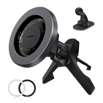 Abbildung von ESR HaloLock Magnetic Car Phone Mount Handy Halterung, (2,3kg Magnetkraft, 360 Magnetring)