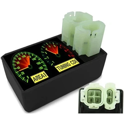Abbildung von Area1 Tuning CDI Zündeinheit offen ungedrosselt für 50/125/150ccm GY6 China 4 TAKT 4+2 Pin Anschluss kompatibel mit RS Ultima BT49QT Union Alpha Motors Luxxon Rivero