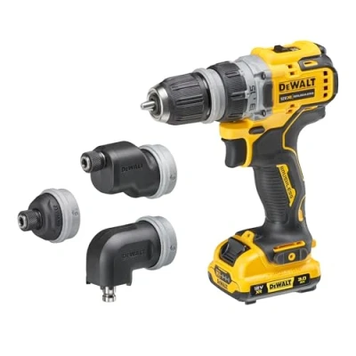 Abbildung von DeWALT DCD703L2T QW, Bohrmaschine mit Pistolengriff, schlüssellos, 1 cm, 1500 U/min, 2 cm